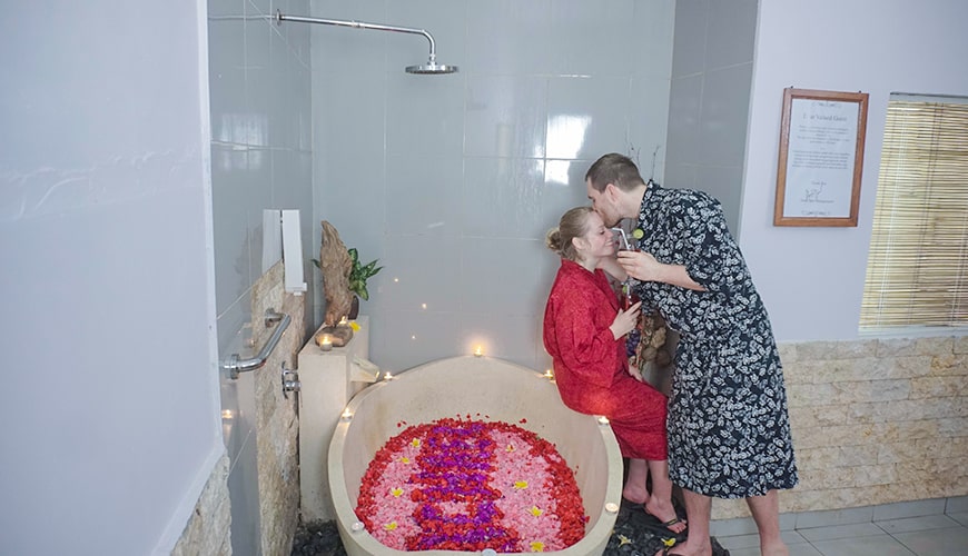 Jaens Spa - Couple Flower Bath 45