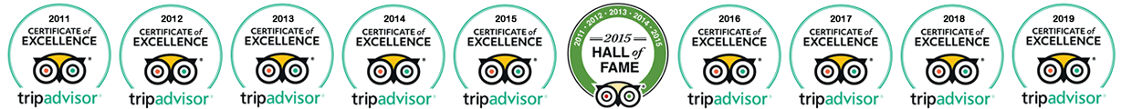 Jaens Spa Ubud Bali - TripAdvisor Rewards - Certificate Of Excellence - Hall Of Fame