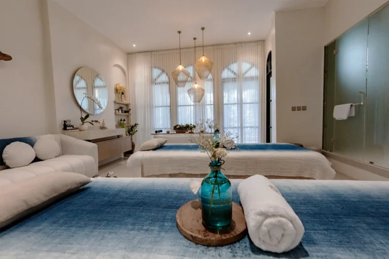 Private spa treatment room in Ubud with luxury design at Jaens Spa