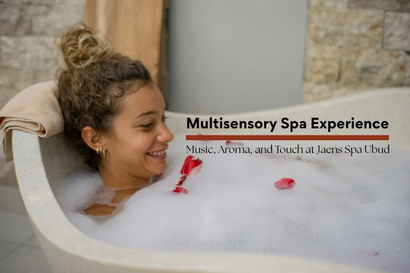 A girl enjoying Multisensory Spa Experience: Music, Aroma, and Touch at Jaens Spa Ubud