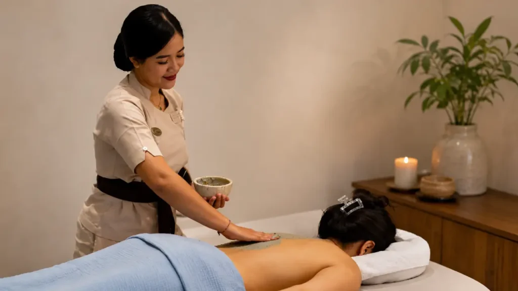 Relaxing body scrub and spa package treatment at Jaens Spa