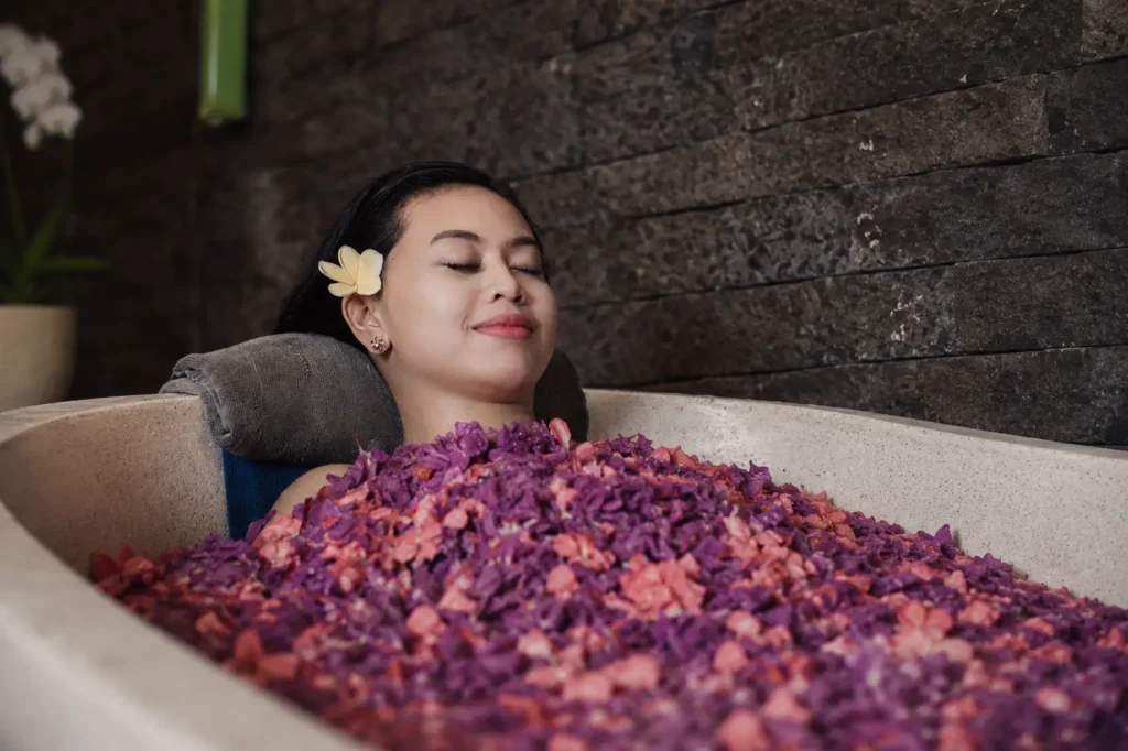 Flower bath spa package in Ubud Bali