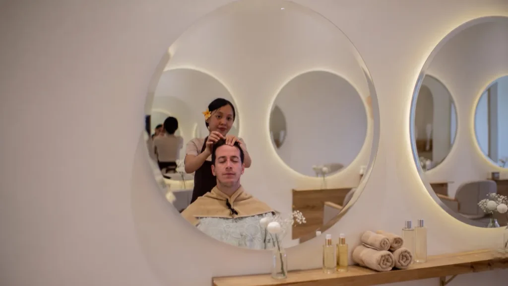 59.	Hair care treatment after sun exposure in Bali