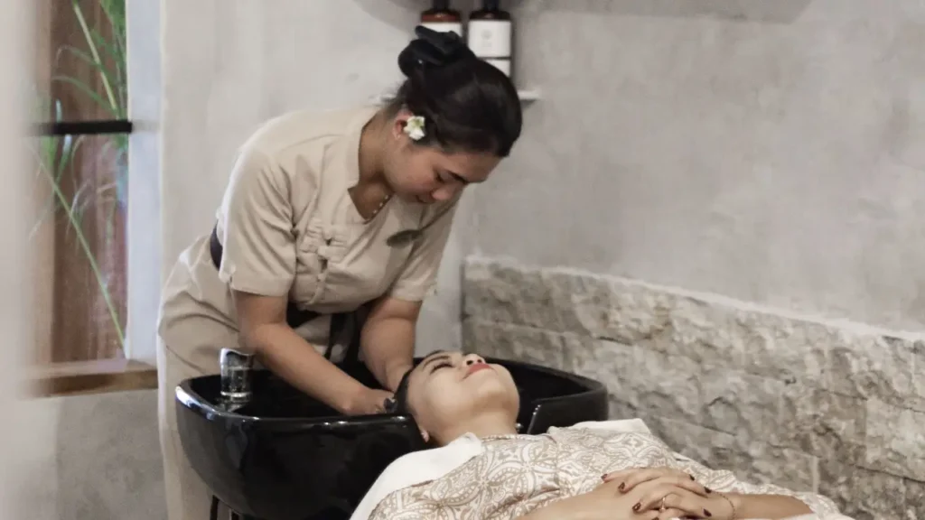 Hair spa and wellness treatment at Jaens Spa Ubud