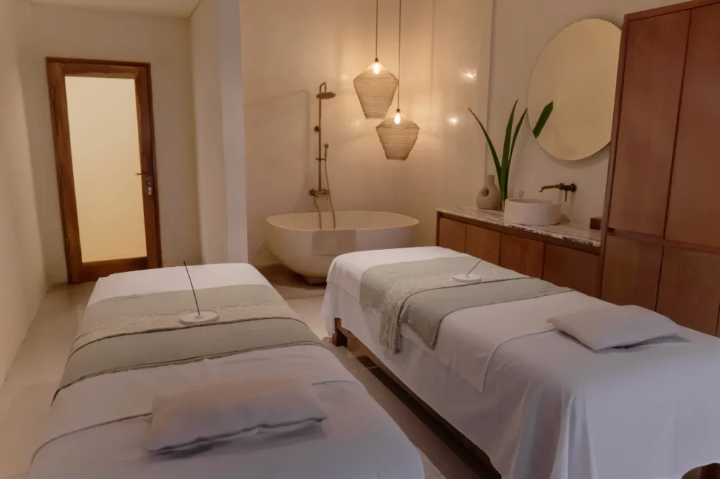 Massage room for deep tissue treatment