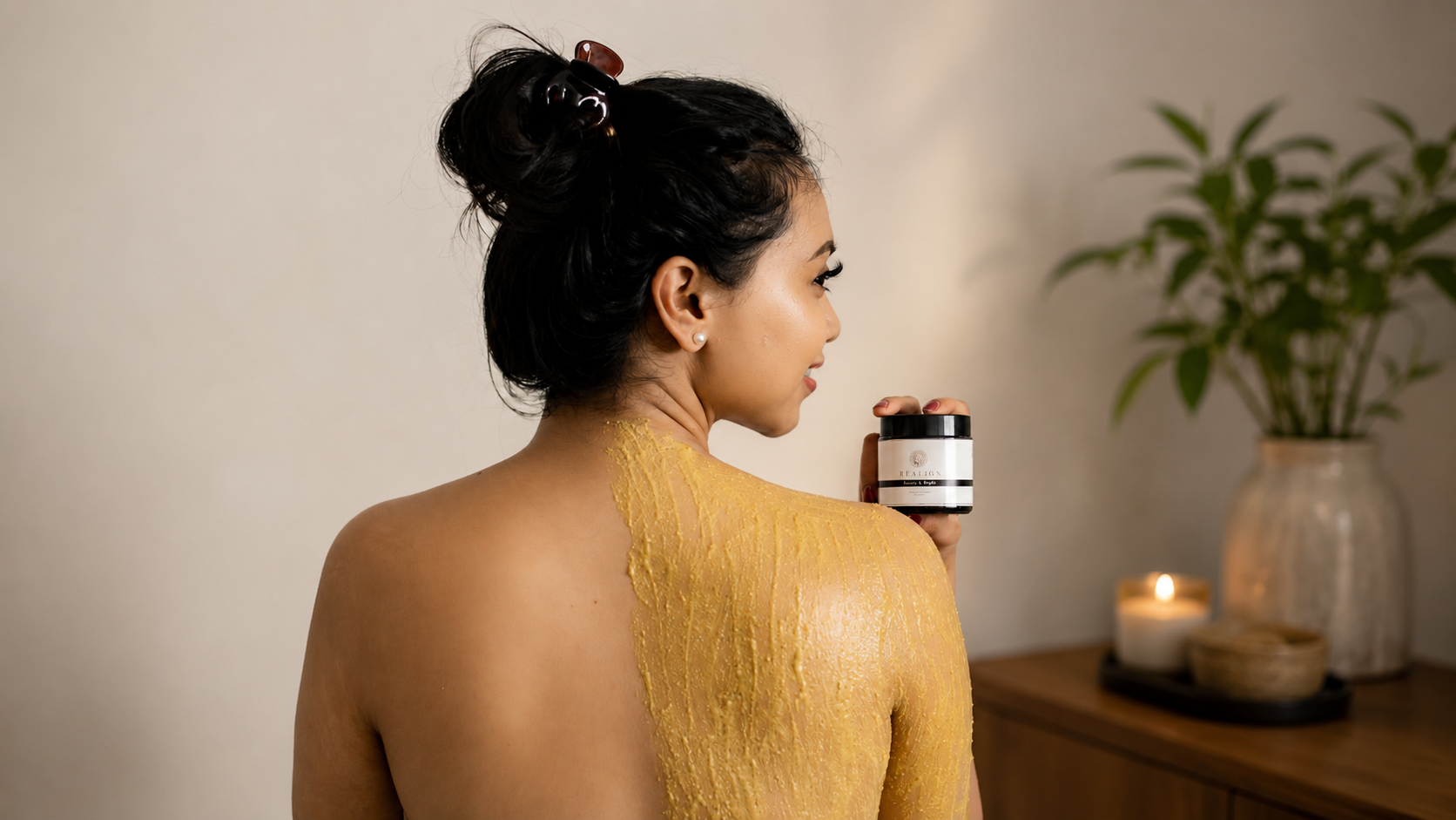 Balinese body care and body scrub ritual in Ubud Bali