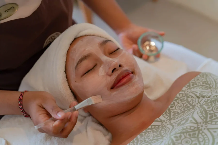 Facial skincare and hydration treatment in Ubud