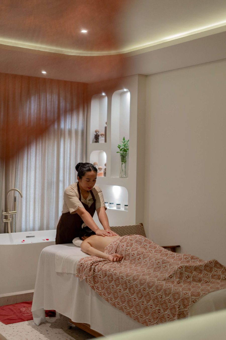 Body massage and spa treatment room in Ubud