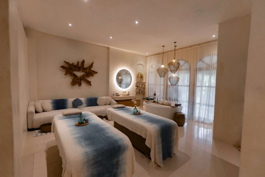 Relaxing massage room and luxurious spa experience in Ubud